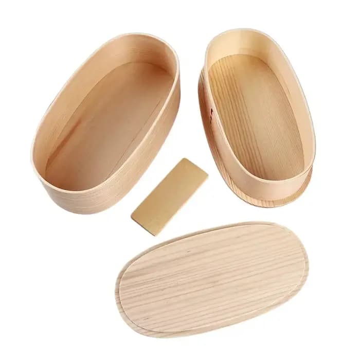 Boîtes à Bento de Style japonais, boîte à déjeuner en bois, pique-nique Portable pour enfants étudiants, récipient alimentaire, accessoires de cuisine