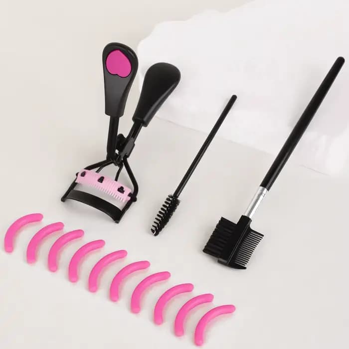 Recourbe-cils portable avec 10 coussinets en silicone