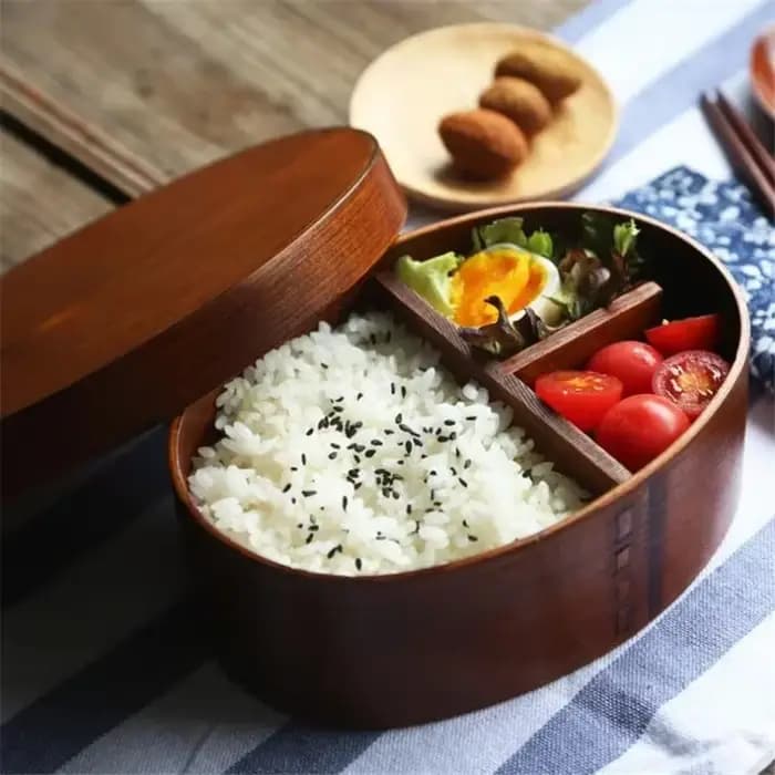 Boîtes à Bento de Style japonais, boîte à déjeuner en bois, pique-nique Portable pour enfants étudiants, récipient alimentaire, accessoires de cuisine