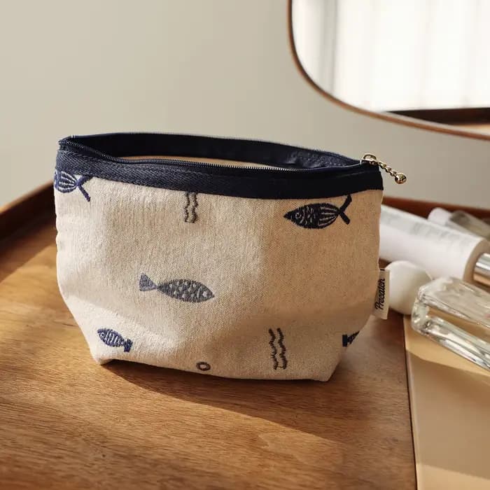 Sac à cosmétiques brodé