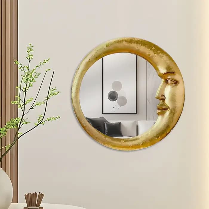 Miroir mural de salle de bain vintage années 90