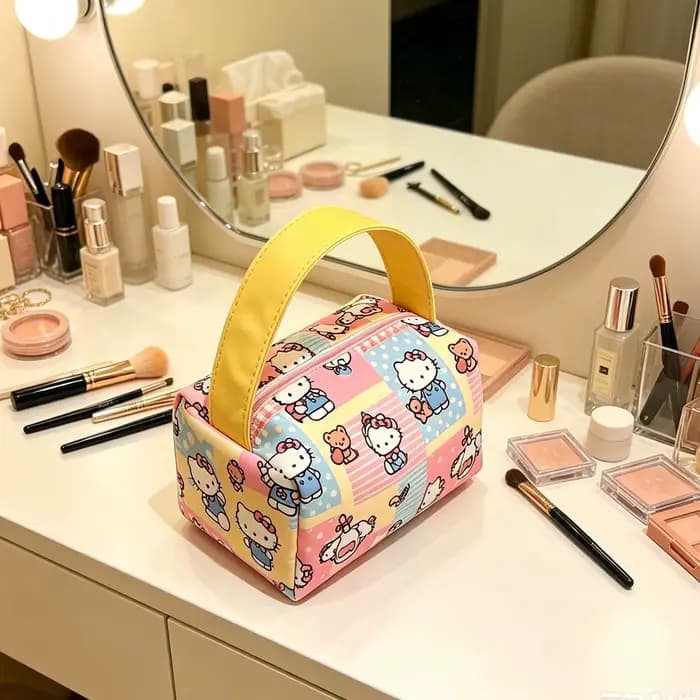 Sac de maquillage imprimé Hello Kitty