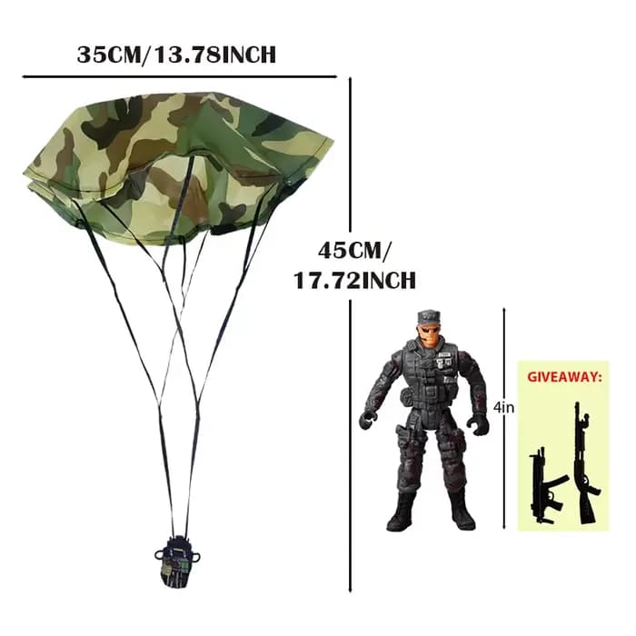 Parachute jouet armée Police militaire neige marine soldat figurine jouet lancer à la main enfants jeu pour garçon enfants cadeau de noël