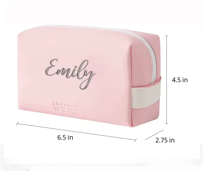 Trousse de maquillage de voyage personnalisée