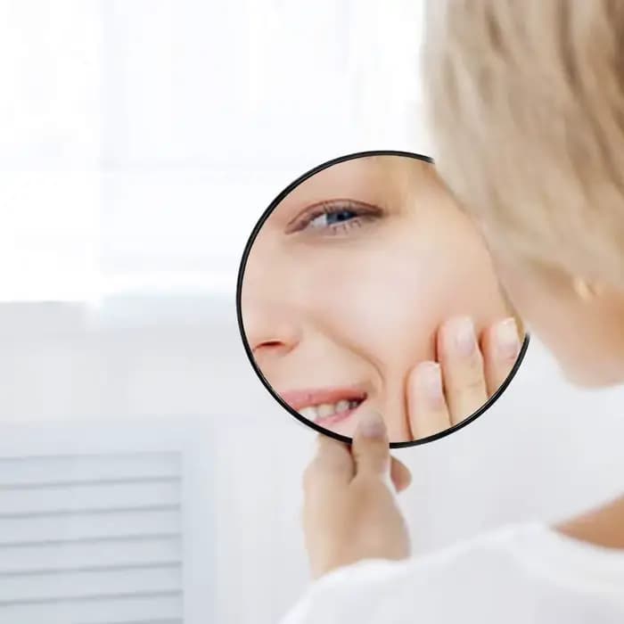 Miroir grossissant miniature 50X