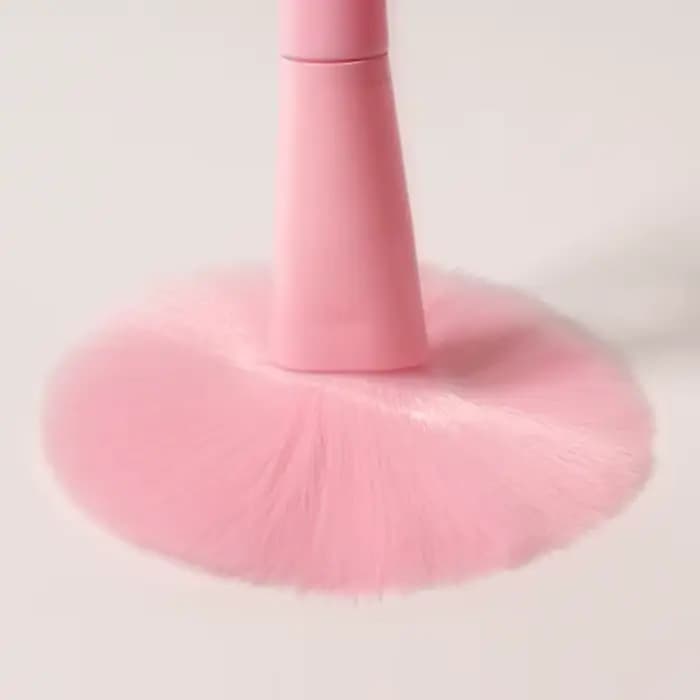 Ensemble de pinceaux de maquillage 17 pièces dans des nuances Macaron de couleur bonbon : pinceau à poudre
