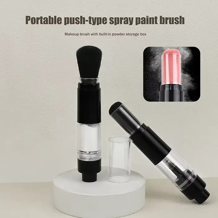 Brosse à poudre rechargeable, pinceaux à poudre cosmétique, multifonctionnel, Spray à pression, fond de teint, Blush, outils de maquillage