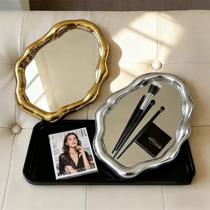Miroir de maquillage portable créatif et tendance