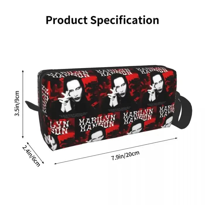 Nouveauté Marilyn Manson The Golden Age Of Last Music, trousse de maquillage, trousse de toilette, trousse de rangement pour femmes, trousse à crayons