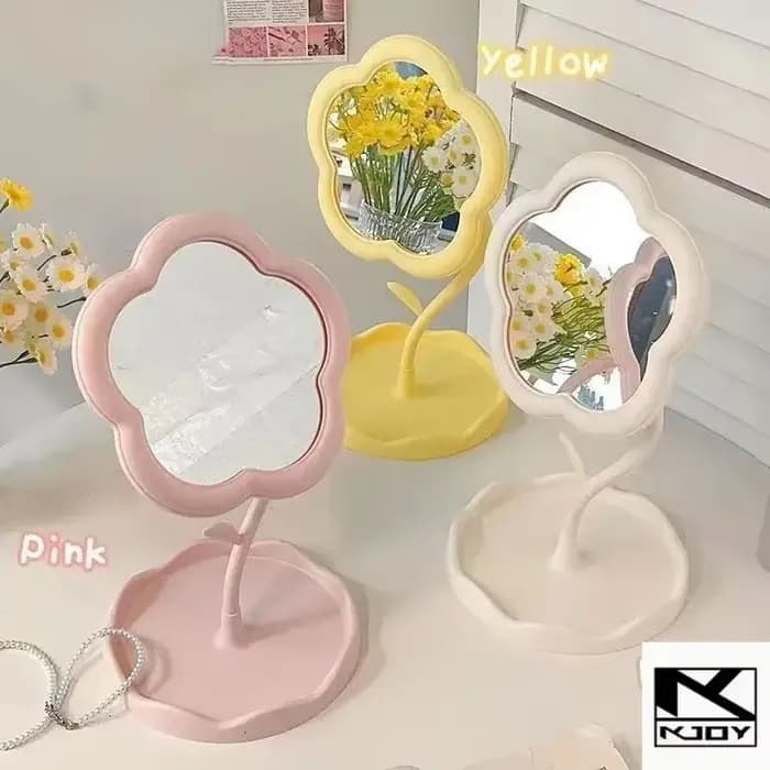 Miroir de bureau créatif en forme de fleur kkjoy