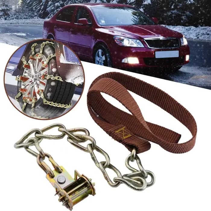 Chaîne de neige pour pneus de voiture, haut de gamme, antidérapant, universel, pour pneus d'hiver, accessoires, outil d'urgence pour voiture P1X1