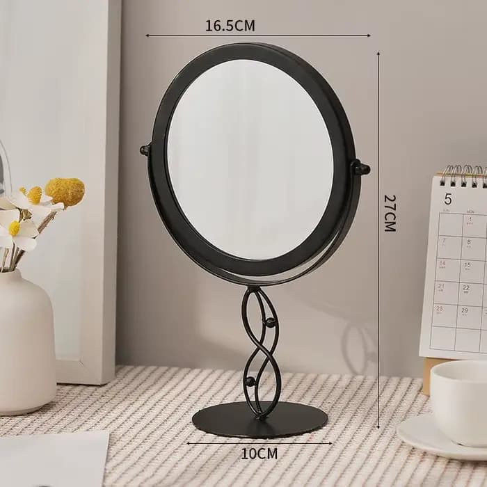 360 ° Miroir de maquillage de bureau rotatif