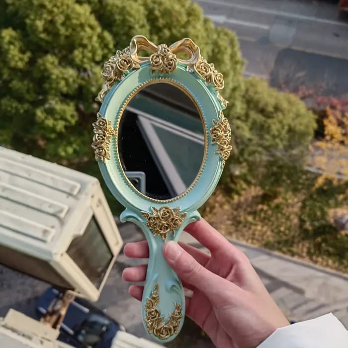 Miroir à main rétro de Style européen