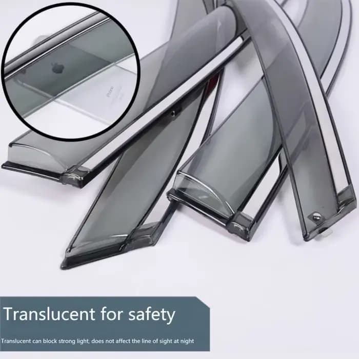 4x pour Renault Dacia Duster HM 2017 2018 2019 2020 2021 2022 2023, déflecteurs de pare-vent de fenêtre, protection de garniture d'auvent