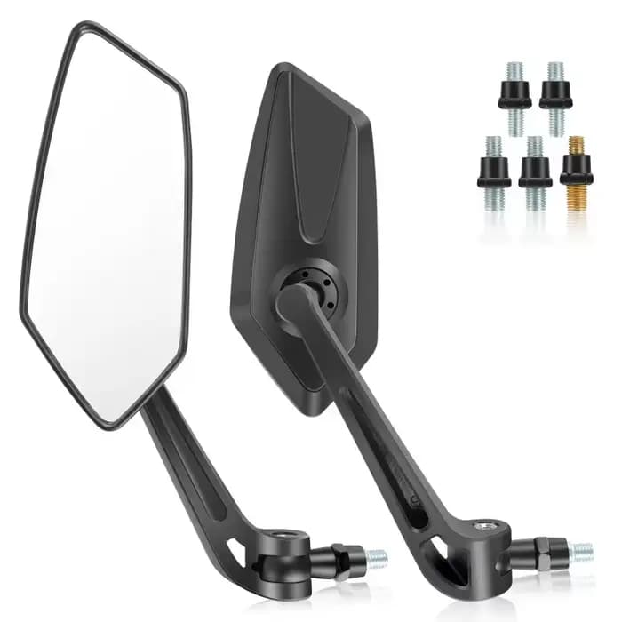 Rétroviseur de guidon de Moto, rétroviseurs d'extrémité de barres de Moto, café Racer, Scooter, 8/10mm, pour Yamaha Suzuki Kawasaki