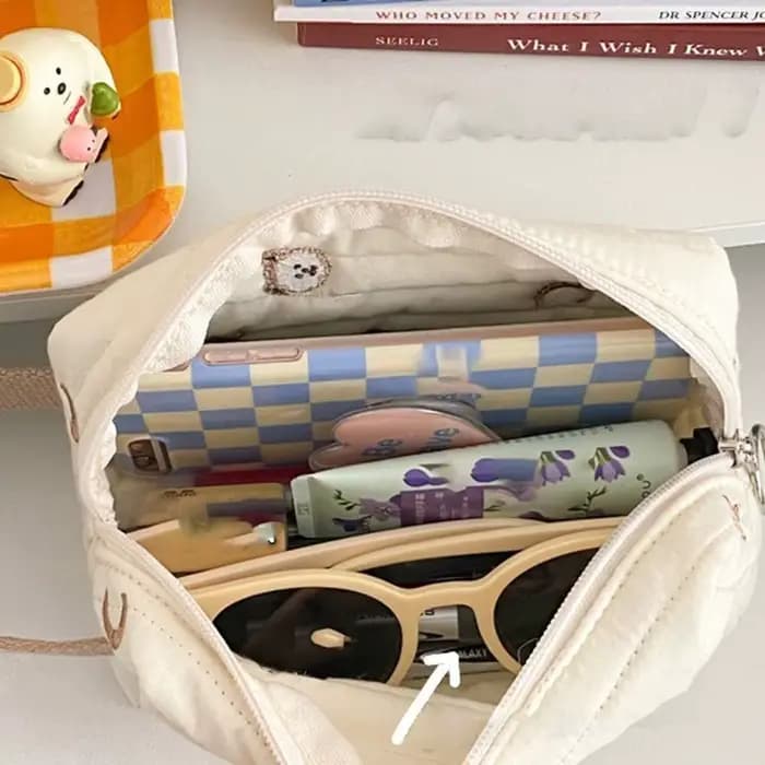 Trousse de toilette mignonne brodée
