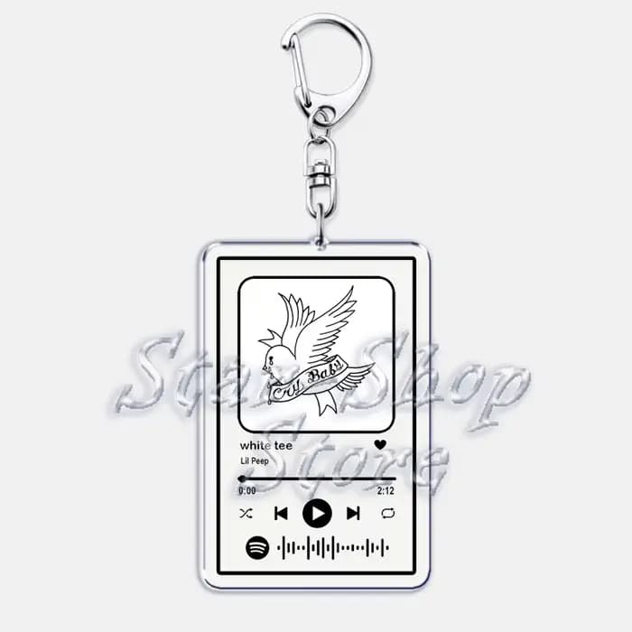 Porte-clés chanteur Lil Peep pour femmes, accessoires Star Shopping Beamer Boy, liste de lecture de musique, Code, bijoux, cadeaux pour Fans d'amis