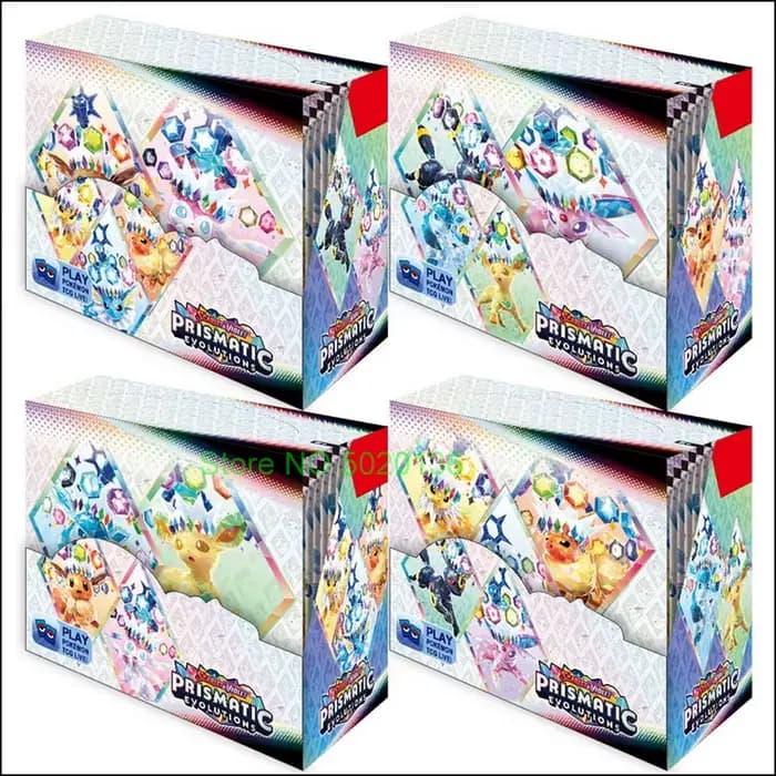 Nouveau Pokemon Scarlet & Violet - Cartes de boîte d'entraînement d'élite évolutions prismatiques