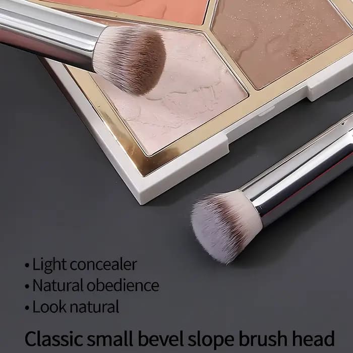 1 pinceau correcteur, pinceau blush rond