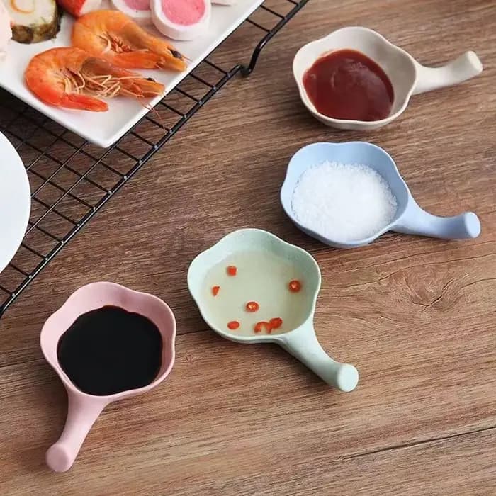 Mini plat à Sauce mignon, bol à tremper d'assaisonnement, vaisselle de décoration, Sauce soja, assiette à Sushi pour barbecue, fournitures de cuisine 4 pièces