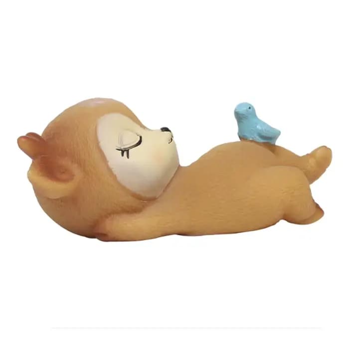 Figurine de cerf d'Auckland en résine, décoration de gâteau, ornement de bureau, cadeaux d'anniversaire, jouets de fête