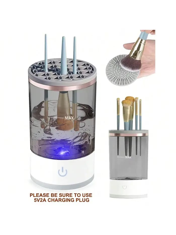 Nettoyeur de pinceaux de maquillage électrique, machine de nettoyage