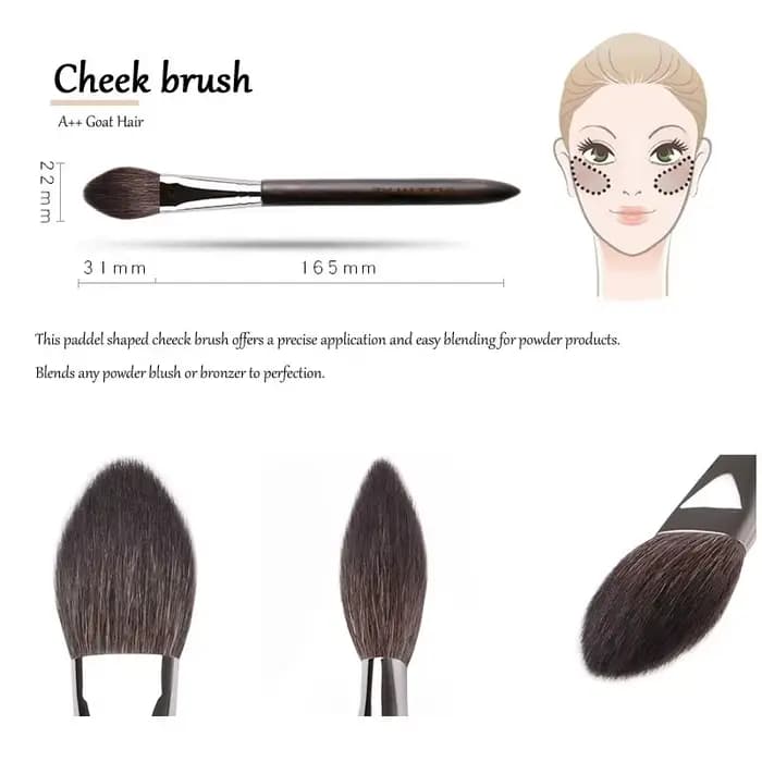 ZX.MITTIS Ebony joue Blush brosse conique précision fard à joues surligneur visage pinceau de maquillage