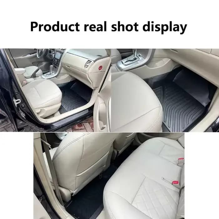 Pour Toyota C-HR 2022 Accessoires 2018 ~ 2021 AX10 AX50 Tapis De Sol De Voiture D343-Tapis De Boue Résistant TPE Complet Coussinets De Pied Coussin En Cuir