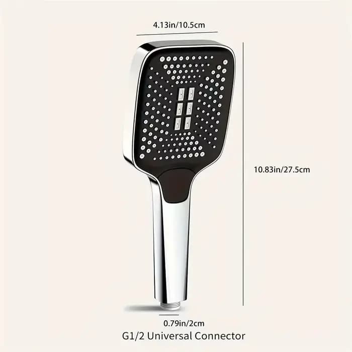 Pommeau de douche réglable, 3 modes, douche à pluie, grand débit, haute pression, économie d'eau, mélangeur de douche, accessoires de salle de bains