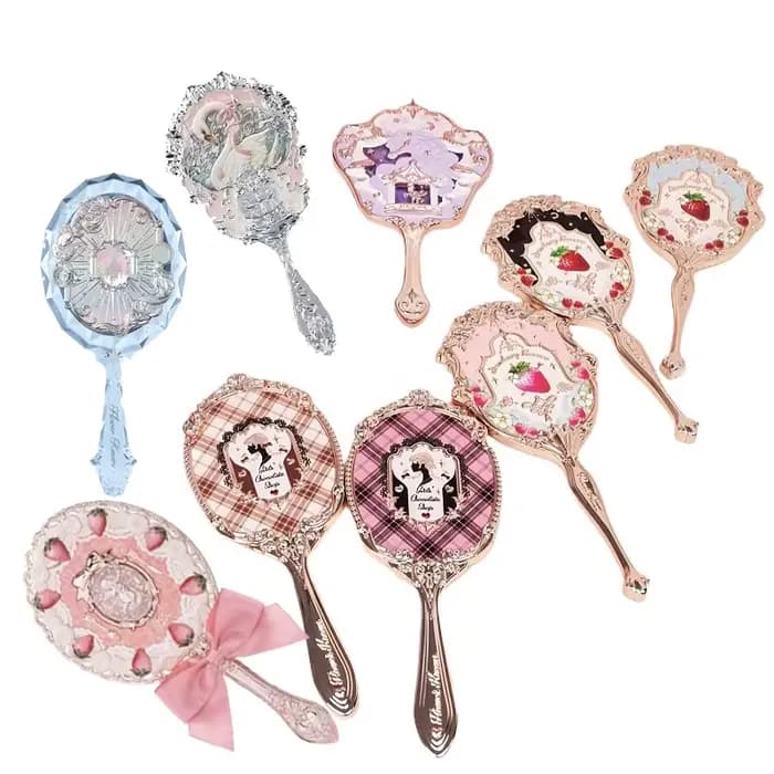 Flower Knows Miroir de poche Midsummer Night Little Angel Bunny Garden Mirror Strawberry Cupid