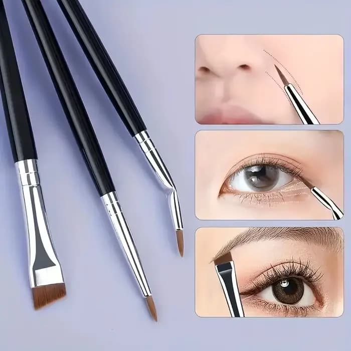 7 pinceaux de maquillage combinés avec détails de précision