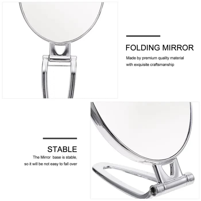 Miroir portatif grossissant Double face 3X