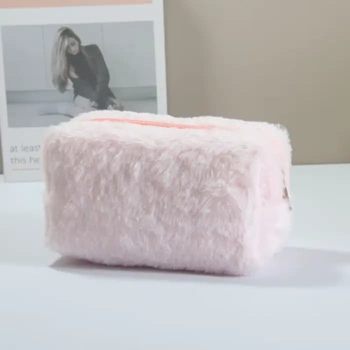 Boîte à maquillage en peluche pour fille