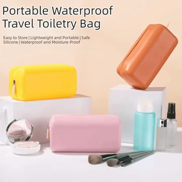 Sac de rangement pour cosmétiques en silicone de haute qualité