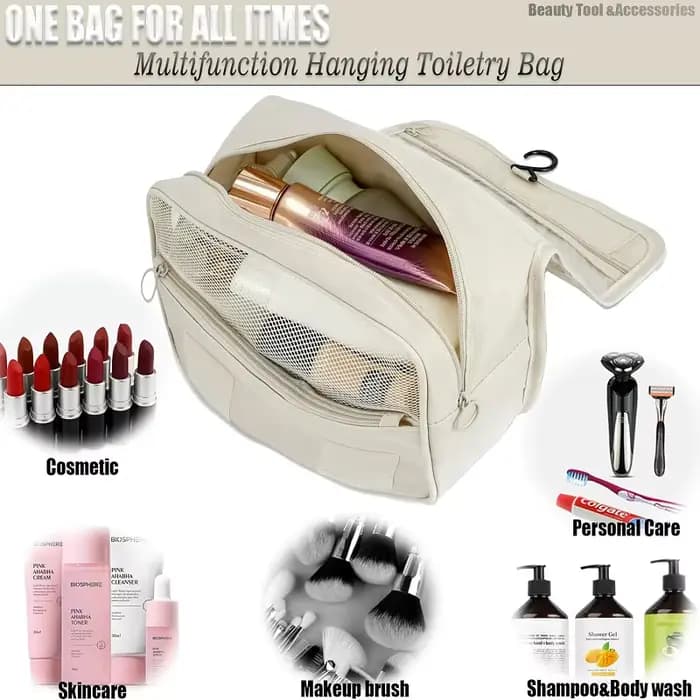 Trousse de maquillage de voyage haute capacité