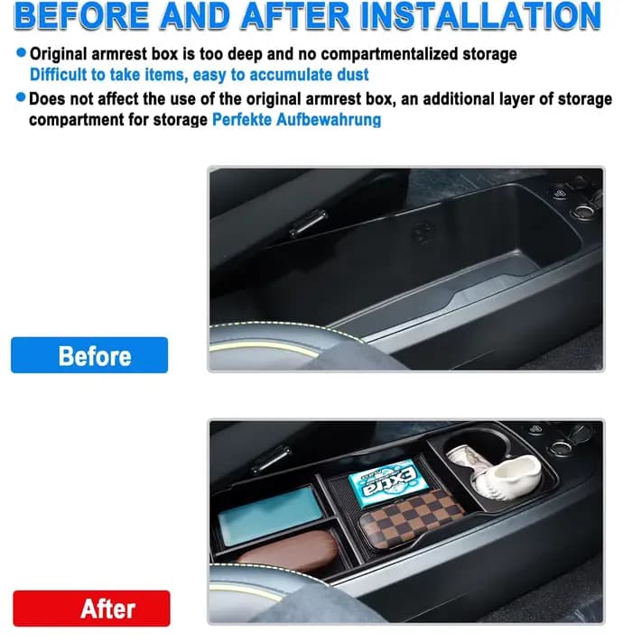 Plateau de console central inférieur pour KIA EV6 2022 2023 2024, boîte de rangement inférieure pour accoudoir, accessoires de voiture en ABS, plateau intérieur, organisateur de voiture
