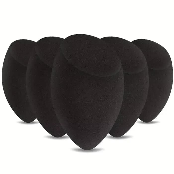 Ensemble d'éponges de beauté noires