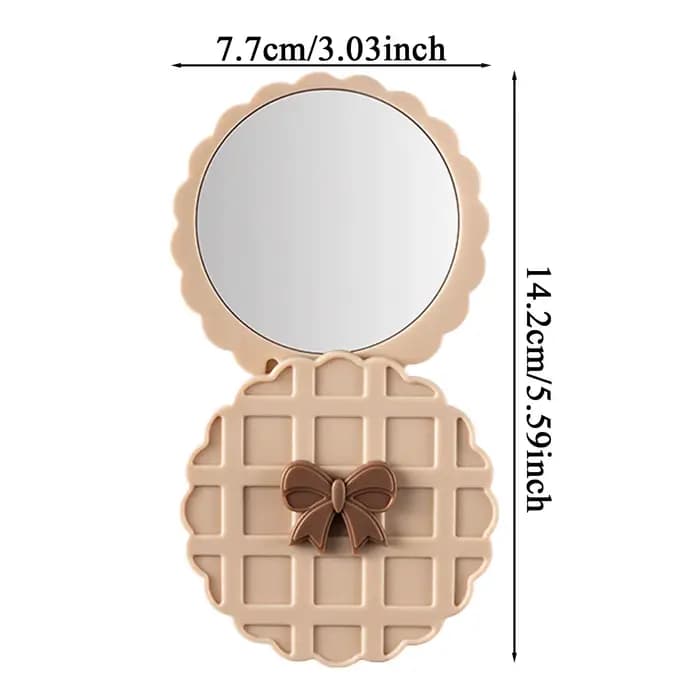 Mini miroir de poche, miroir de voyage portable pour femmes