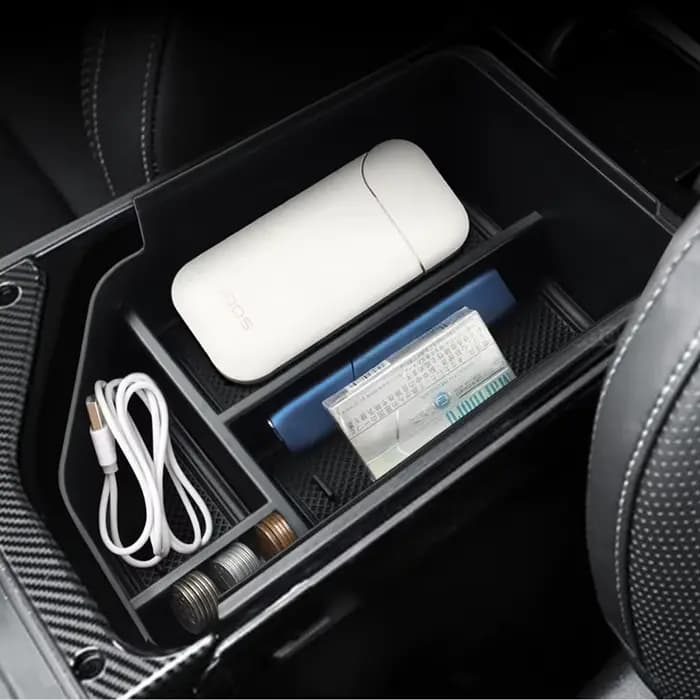 Organisateur de Console centrale et boîte de rangement d'accoudoir pour Kia EV6 2022 – 2025, accessoires de plateau d'insertion secondaire