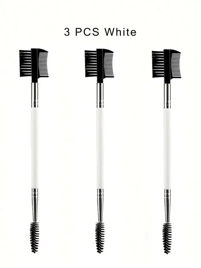 1/2/5 pièces 3 têtes sourcils cils Shaper Double tête brosse maquillage outil de toilettage cosmétique avec 3 brosses à bobine différentes