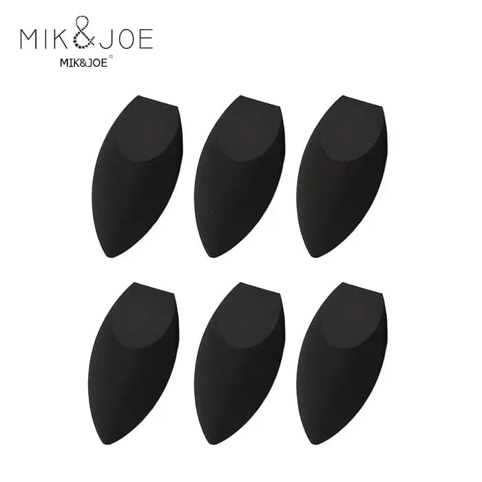 Ensemble de 8/6/3/1 éponges de beauté noires en forme d'œuf - Parfaites pour l'application du maquillage
