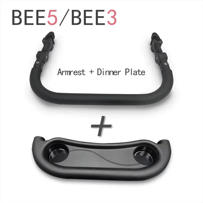 Accessoires de poussette pour bébé, barre pare-chocs pour Bugaboo Bee3/5 et Babyzen yoyo, accoudoir, guidon, assiette à dîner, accessoire de landau en cuir PU
