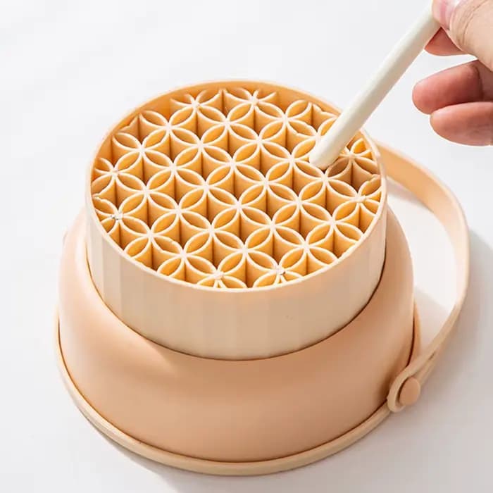Ensemble de rangement en silicone pour pinceaux de maquillage