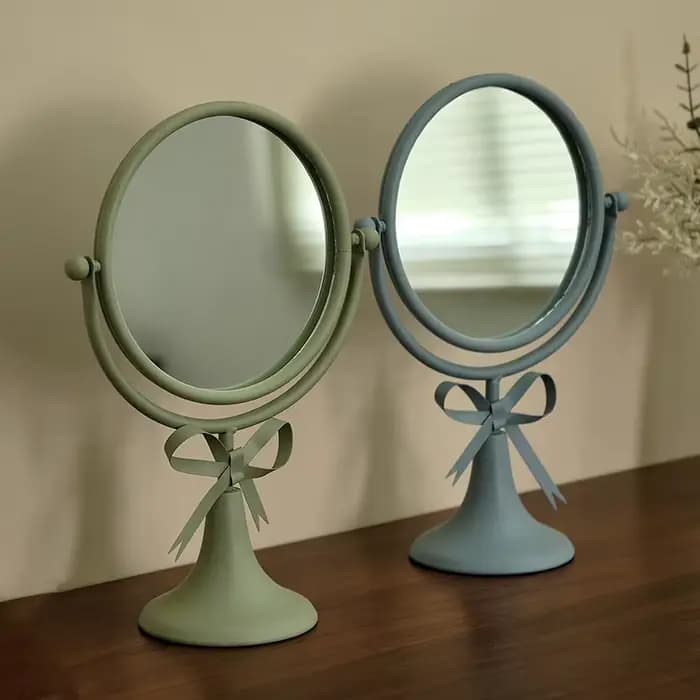 Miroir de maquillage de bureau rétro