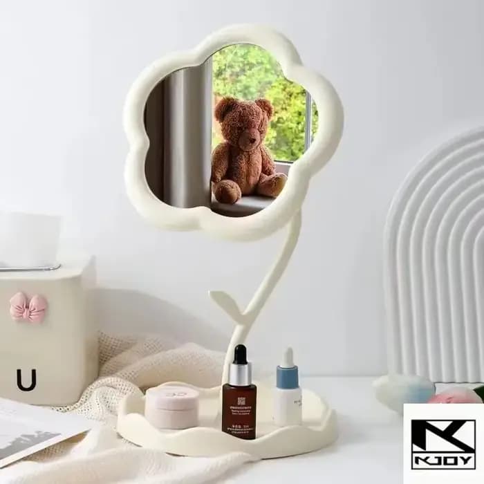 Miroir de bureau créatif en forme de fleur kkjoy