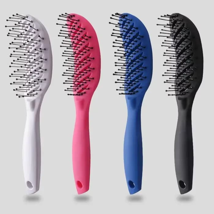 Brosse démêlante 9 rangées pour cheveux raides