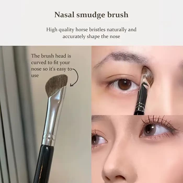 Ensemble de 2 pinceaux de contour angulaires pour le nez