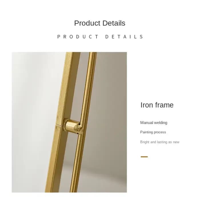 Miroir de maquillage nordique en fer