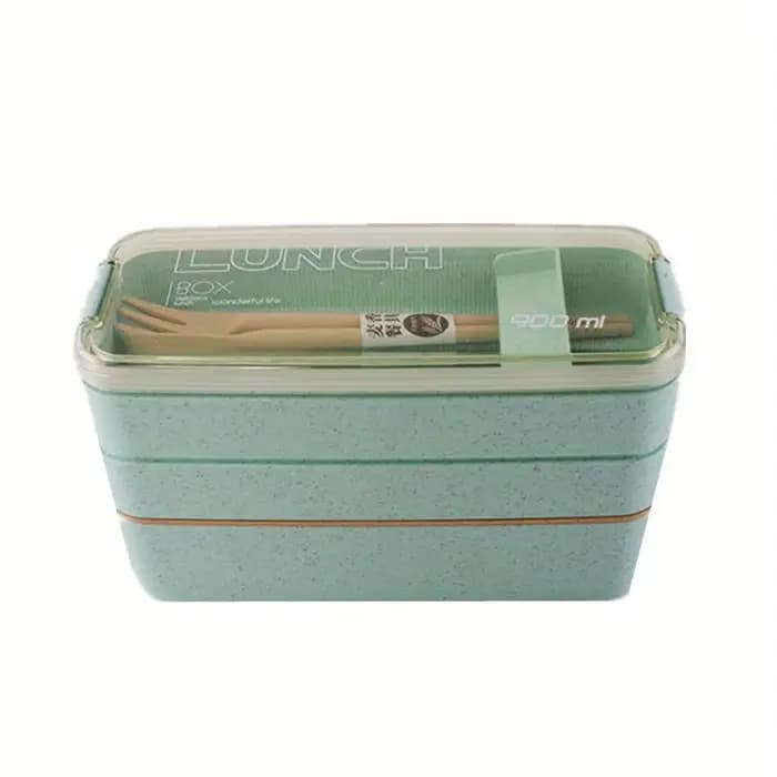 Boîte à bento portable pour adultes et enfants, boîte à lunch à 3 couches, britware de stockage des aliments, accessoires de cuisine pour la maison en plein air