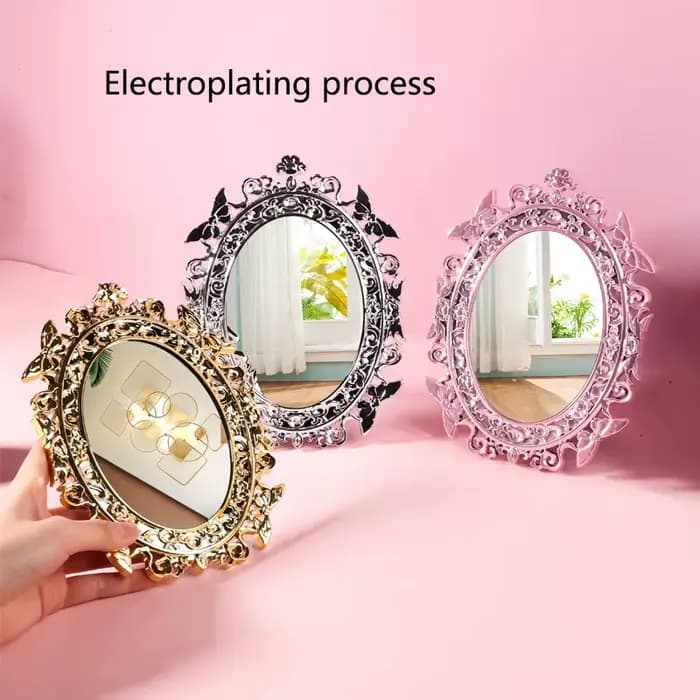 Nouveau Style européen rétro bureau maquillage miroir Portable Vintage miroirs cosmétiques Noble ancien cour